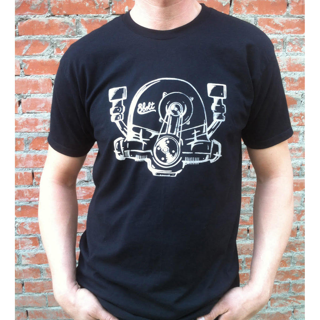 Aircooled Engine Black t-shirt