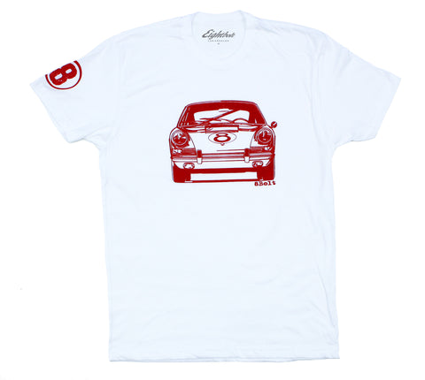 911 Front White t-shirt