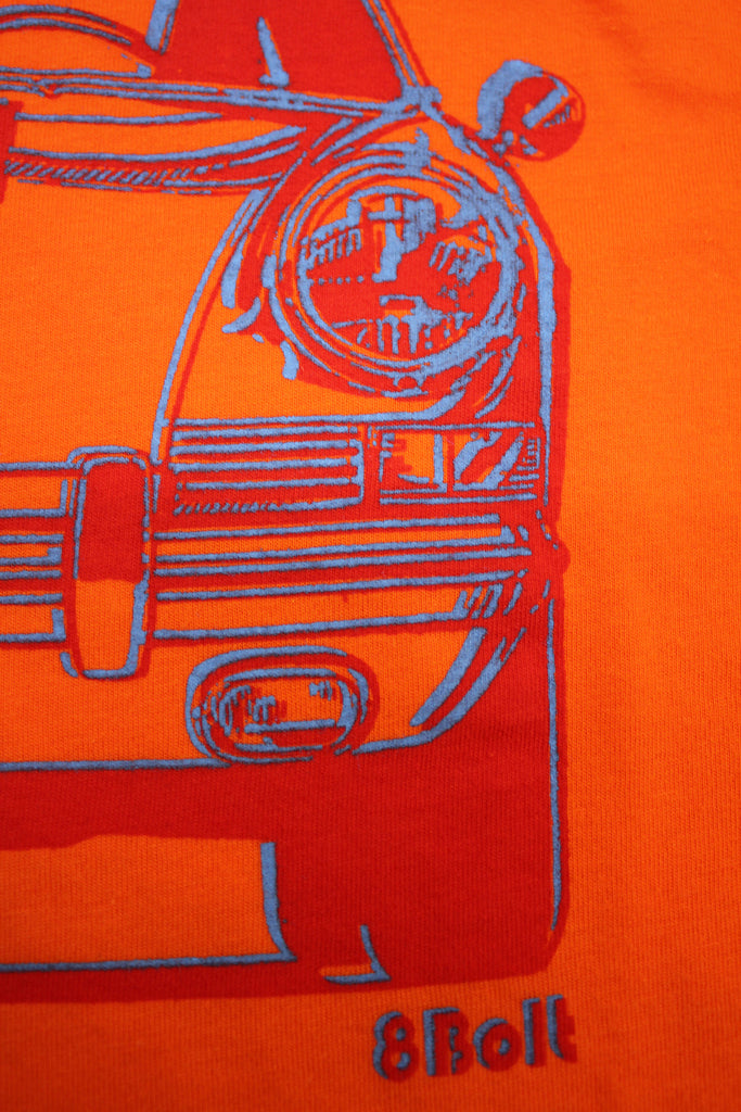 911 Front orange t-shirt
