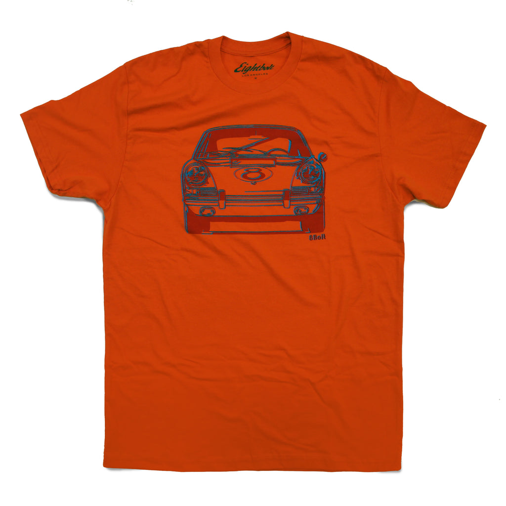 911 Front orange t-shirt